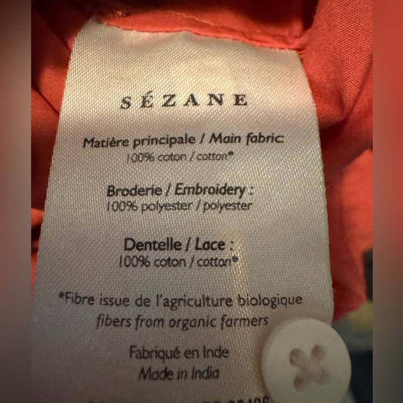 Sézane Lou Rose Shirt Blouse Sz 36 - Picture 10 of 10